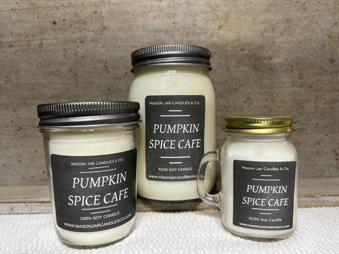 Pumpkin Spice Cafe - Scented Soy Wax Candle | Fall Candle