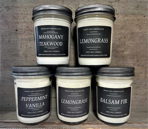 5 Pack, 8 oz Candles - Soy Candles | $41.99 | Free Shipping