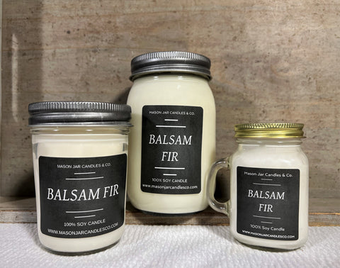 Balsam Fir - Scented Soy Wax Candle | Winter Candles