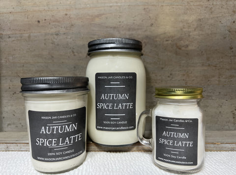 Autumn Spice Latte - Scented Soy Wax Candle | Fall Candle