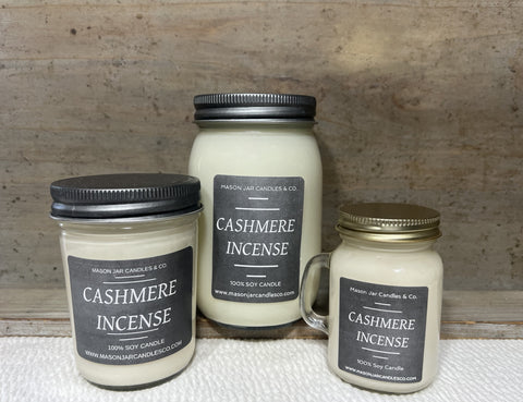 Cashmere Incense - Scented Soy Wax Candle | Fall Candle