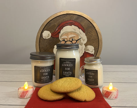 Cookies For Santa - Scented Soy Wax Candle | Mason Jar Candle