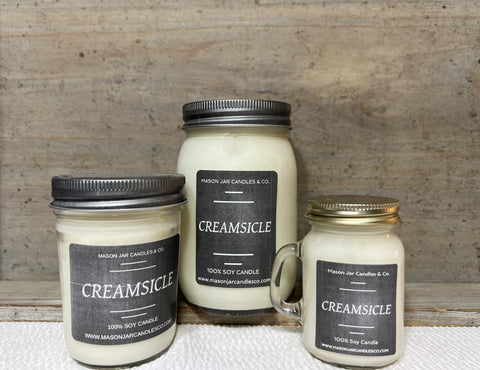 Creamsicle - Scented Soy Wax Candles | Mason Jar Candles