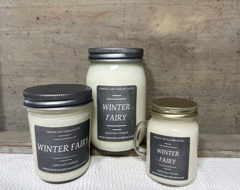 Winter Fairy - Scented Soy Wax Candles | Mason Jar