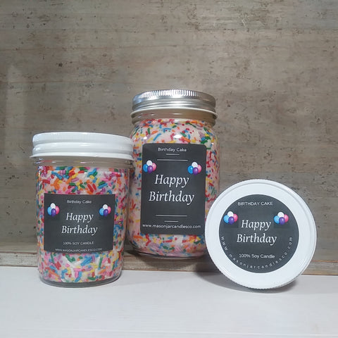 Birthday Sprinkle Candle - Scented Soy Wax Candle | Soy Wax