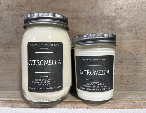 Citronella - Essential Oil Candle | Soy Candles | Organic Essential Oil