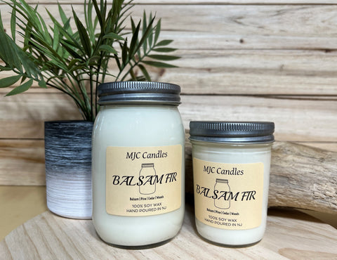 Balsam Fir - Scented Soy Wax Candle | Winter Candles